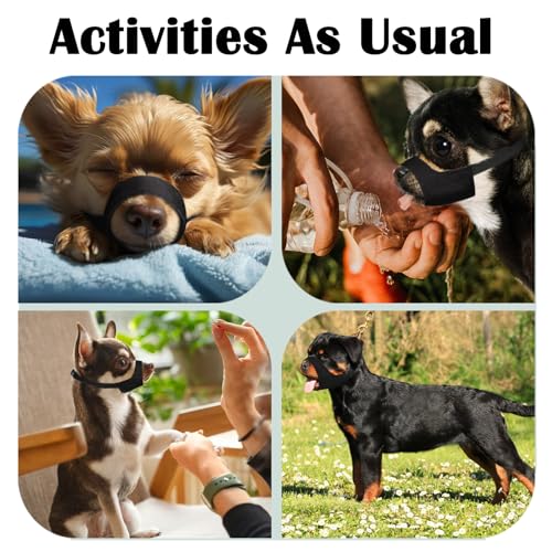 Mayerzon Maulkorb für Hunde mit kurzer Schnauze, weicher Maulkorb für kleine, mittelgroße und große Hunde, Maulkorb für Chihuahua, Shih Tzu, amerikanische Bulldogge zur Fellpflege, Stabiler