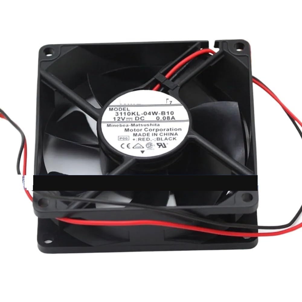 Ventilateur Silencieux 80 mm 3110kl-04w-B10 pour boîtier NMB x 25, 8 cm, 12 V CC, 0,13 A, Double roulement à Billes
