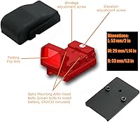 Vista 7 de GOTICAL Juego de fibra óptica mecanizada CNC mira delantera y trasera para pistolas Glock Modelos estándar