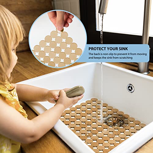 Kitchen Sink Protector Mat - 2Pack Adjustable Sink Protectors For Kitchen Stainless Steel Sink - Fast Draining Sink Mats For Bottom Of Kitchen Sink - Dishes And Glassware - Easy To Clean & Diy Cut #TOP2