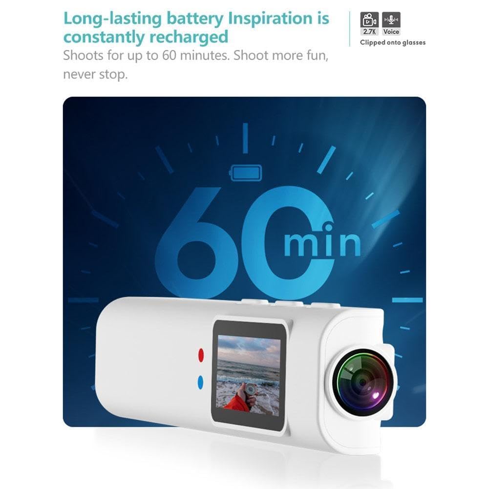 Cámara de gafas de 2,7 K con WiFi, mini portátil para deportes de seguridad al aire libre, grabadora de vídeo Dv DVR, videocámara de vigilancia K1f9 para conducir caminata