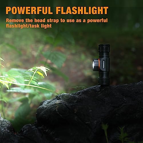 Everbrite Rechargeable Headlamp, 1000 Lumen Led Rechargeable Headlight With 5 Light Modes, Magnetic Base And Adjustable Headstrap,Perfect For Camping, Hiking, Caving, Fishing #TOP6