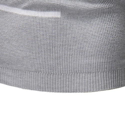 Men's Solid Striped Knitted Pullover Long Sleeve Casual Male Knits Sweaters Round Neck Basic Knit Sweater4