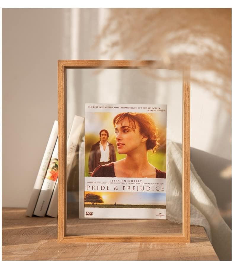 FASHION YO Photo Frame Beech Wood Picture Frames for Desk Double Sided Decor Family Friends Gifts 4x6 8x6 7x5 Portrait & Landscape (Nature Wood 10x8(20.3 * 25.3CM)) - Image 4