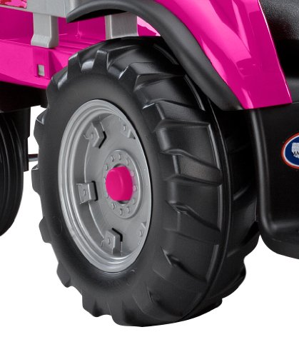 Peg Perego Case Ih Magnum Tractor And Trailer 12 Volt Ride On, Pink #TOP4