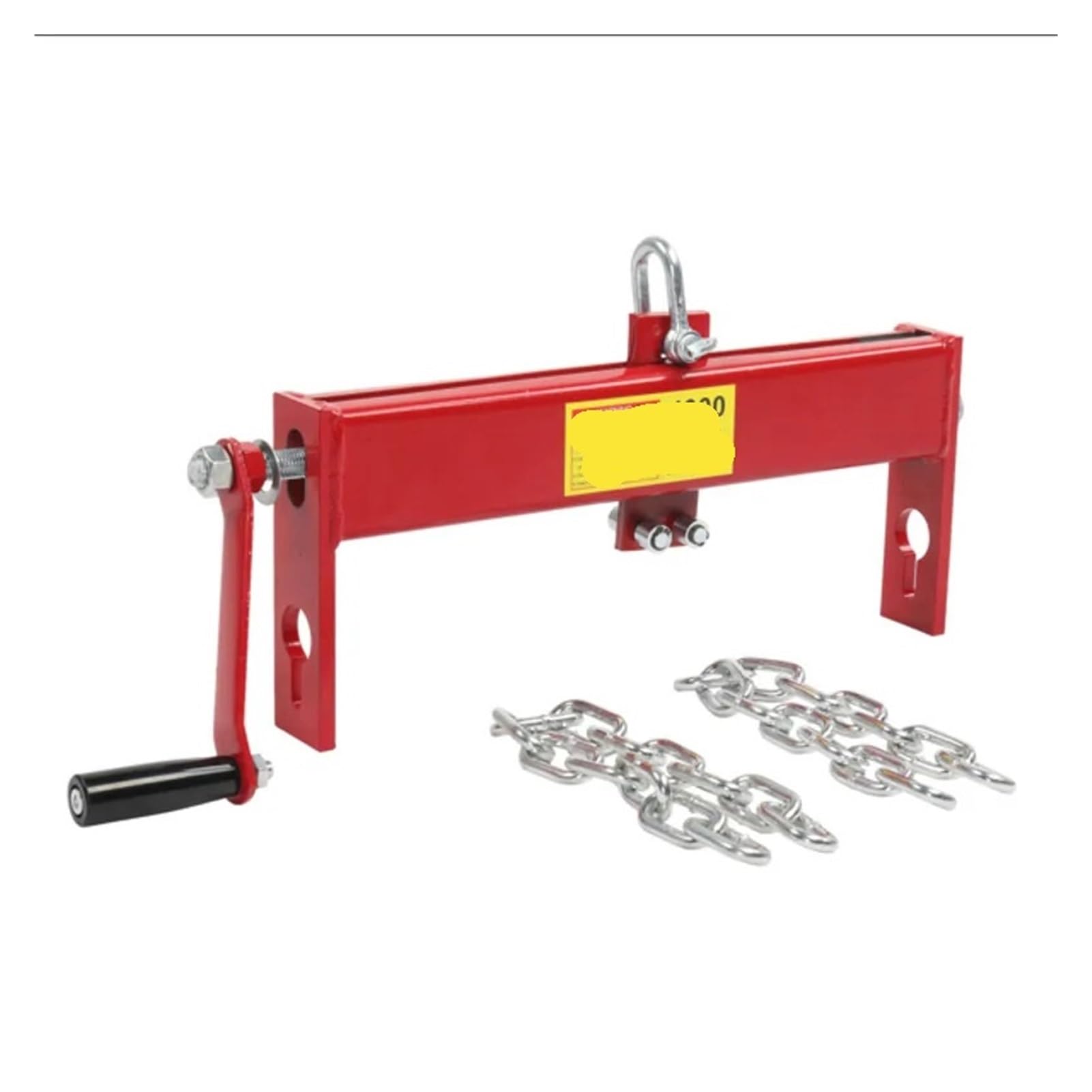 Bilanciatore di carico per Gru Sollevatore for Motori in Acciaio Rosso, livellatore, Gru da Officina, Piattaforma elevatrice con 2 Catene