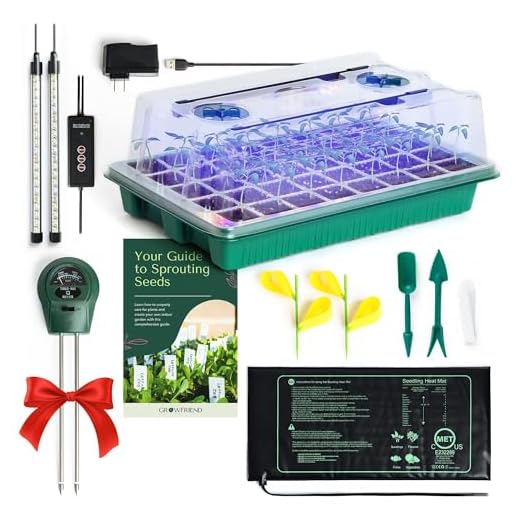 Complete Indoor Seed Starter Kit with Grow Lights