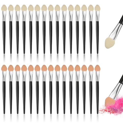 Lot de 30 applicateurs de fard à paupières, pinceau pour fard à paupières, éponge, pinceaux de maquillage, applicateur de maquillage, pinceau de fard à...