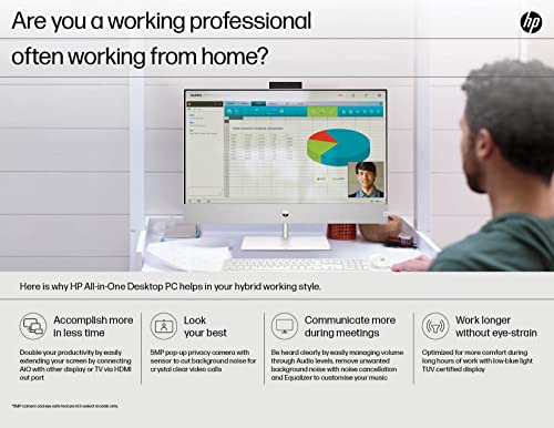HP Pavilion Aio Pc,Intel Core I7 13700T,27" Fhd 3 Sided Micro-Edge Display/16Gb Ram/1Tb Ssd/Win 11/Mso/Intel Uhd Graphics 770 Graphics/Wireless... - Image 2