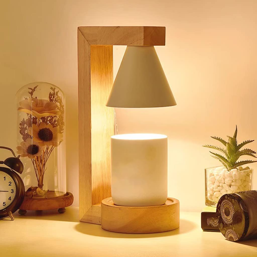 Świecę i świecę Lampa podgrzewająca do świec z timerem, elektryczna lampa podgrzewająca świece drewniane do aromatycznych świec zapachowych, podgrzewacz do świec z możliwością przyciemniania, palnik d