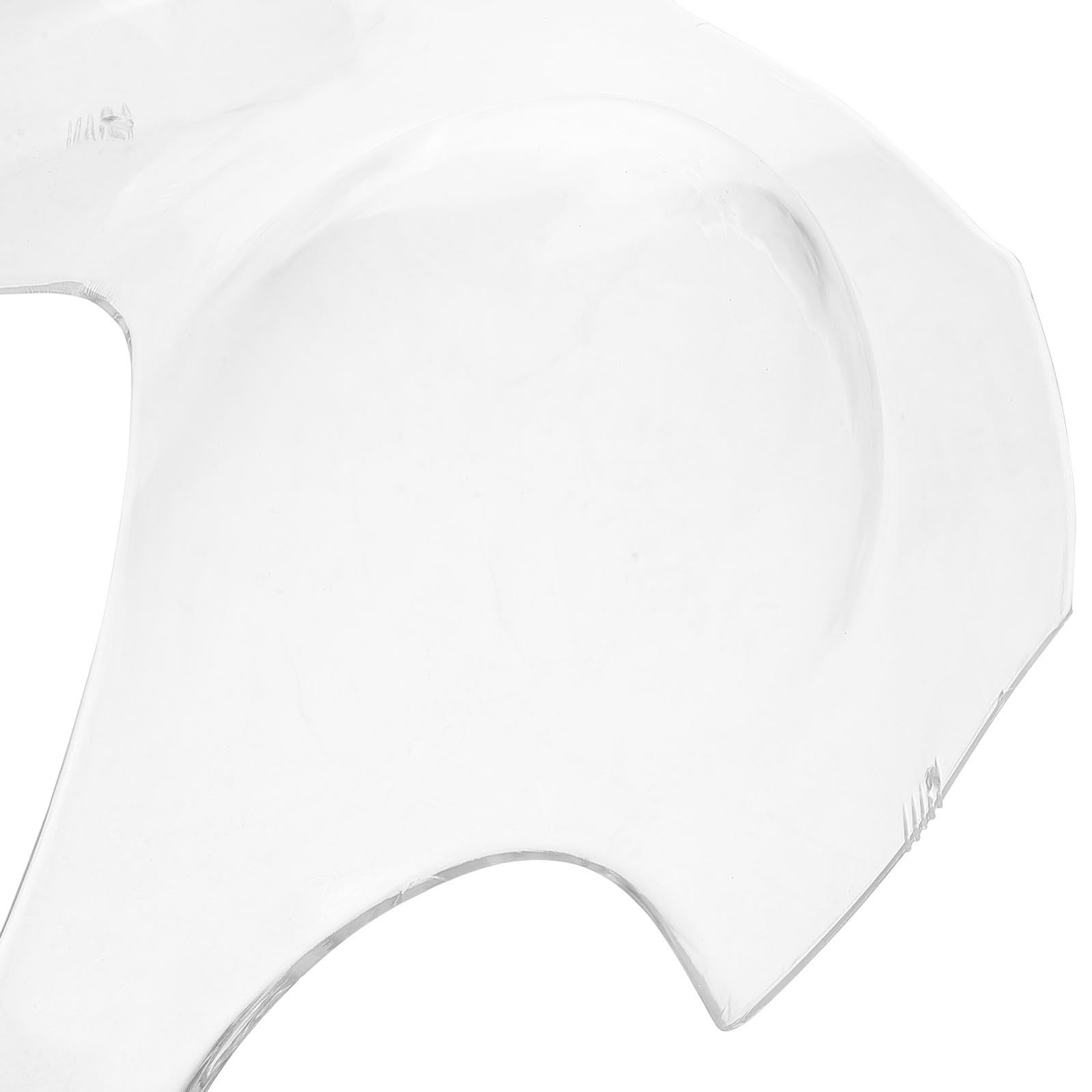 Maniquí de Torso Femenino Transparente Tamaño Grande Cintura Esculpida, Plástico Hueco para Exhibición de Ropa Interior y Sujetadores en Tiendas