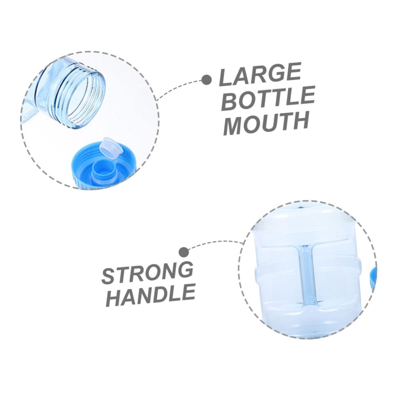Contenitore in PC Leggero e Resistente da 5l Portatile per Acqua Bidone Acqua per Esterni per Escursioni e attività Outdoor