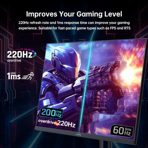 Image of KTC 27 Inch QHD Gaming Monitor 220Hz, 2K Fast IPS with Speakers, H27T22C-3