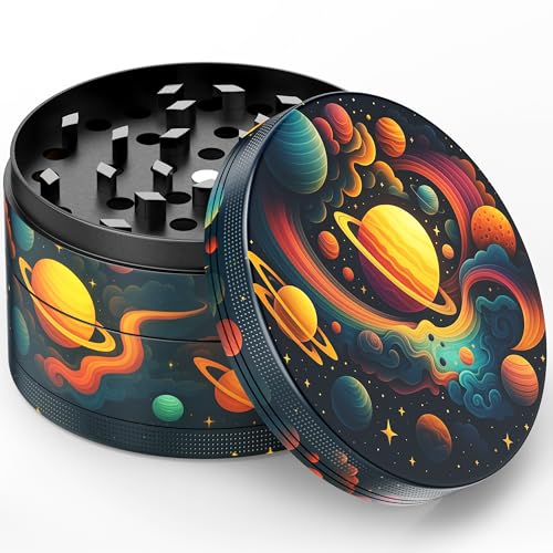 Viberium Metall Grinder Groß 63 mm - Crusher, Kräutermühle, Kräuter Zubehör Geschenk, Grind, Herb Grinder 4 teilig, XXL Cruncher Mühle Aluminium, Grinders Accessories, Grindr Gifts Set (02 – Orbit) Viberium Metall Grinder Groß 63 mm - Crusher, Kräutermühle, Kräuter Zubehör Geschenk, Grind, Herb Grinder 4 teilig, XXL Cruncher Mühle Aluminium, Grinders Accessories, Grindr Gifts Set (02 – Orbit)