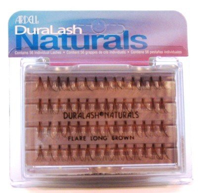 Ardell Duralash Naturals Flare Long Brown (56 Lashes) #65055 (3-Pack) with Free Nail File