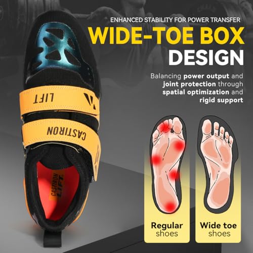 Image of Weightlifting Shoes, Powerlifting Shoes Gym Shoes for Crossfit Lifting Footwear, Weight Lifting Shoes for Heavy Lifting Deadlifting Weight Training, Squat Shoe for Men Women