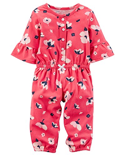 Jumpsuit floral Carter's pour bébé fille nouveau-né en coton doux