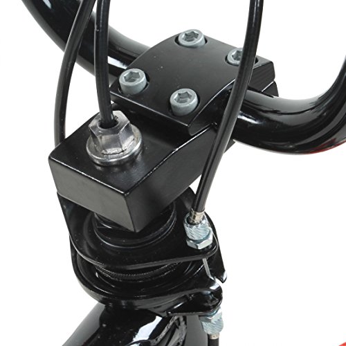 Foto von deTOX 18 Zoll BMX Freestyle Kinder BMX Anfänger ab 120 cm, 6 J, Farbe:schwarz/rot