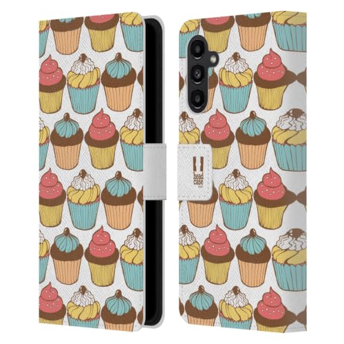 Funda Samsung A13 5G Head Case Designs con diseño de magdalenas dulces y cierre magnético