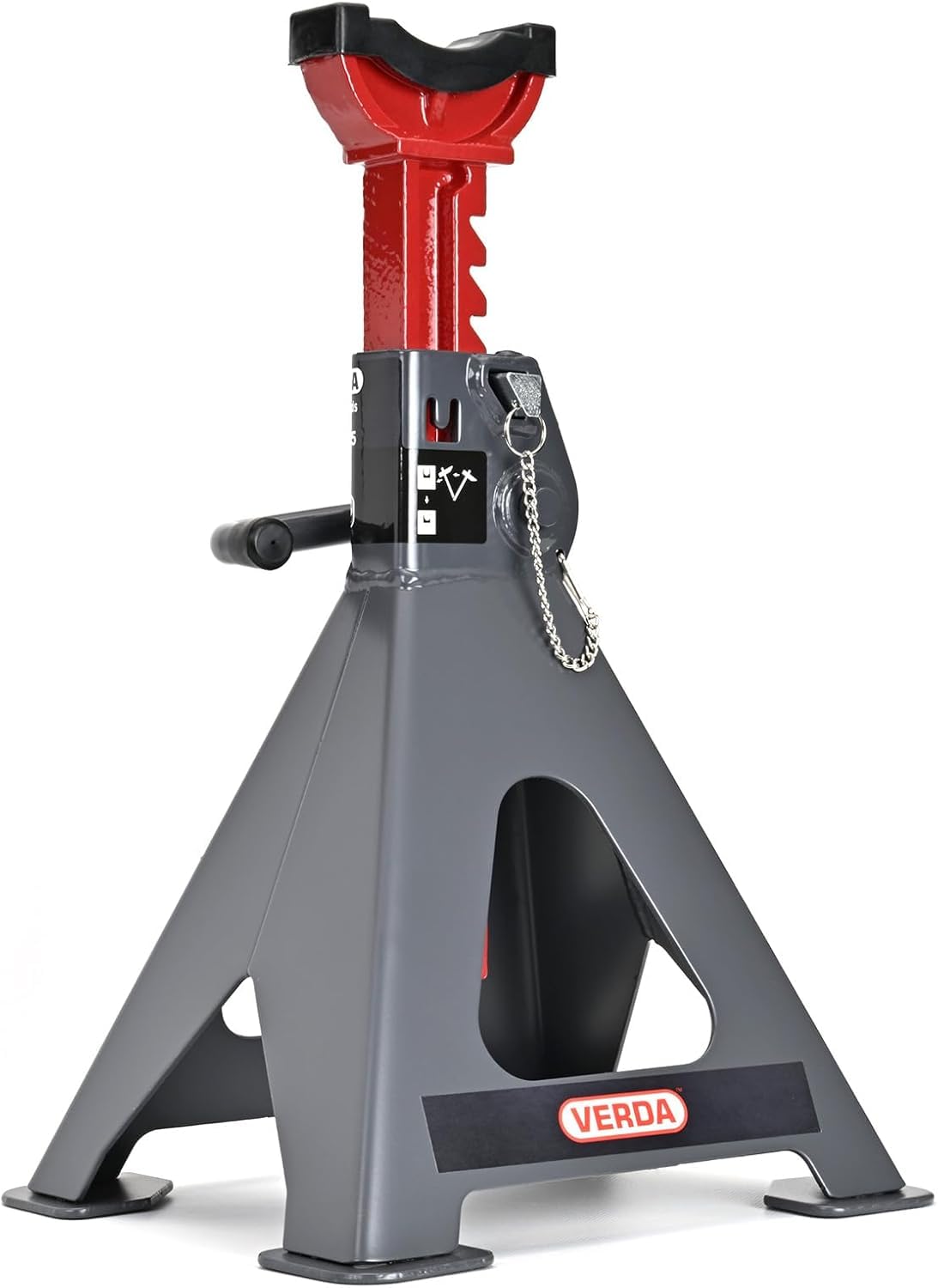 2X Caballetes de Apoyo 6T 410-600 mm Certificados GS, con Seguro + Goma, Soportes de Elevación, Caballetes para Coche, 2 Unidades, para Automóvil y Gato Hidráulico