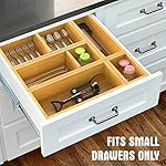 ANTOWIN Bamboo Drawer Organizer, Drawer Organizer Box Set,5 Individual Storage Containers, Drawer Organization for… - Image 2