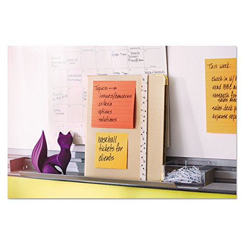 Image of Post-it Super Sticky Notes, 3 x 3-Inches, Canary Yellow /Electric Glow Collection, 24-Pads /Pack (654-24SSCYN)