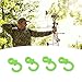 Monkey Tail String Stabilizer, Wear Resistant Shock Absorption Bow String Silencers Convenient Noise Reduction for Composite Pulley Bow (Green)