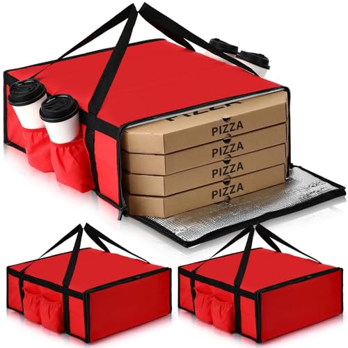LemonRoad 3 Pcs Pizza Delivery Bag with...