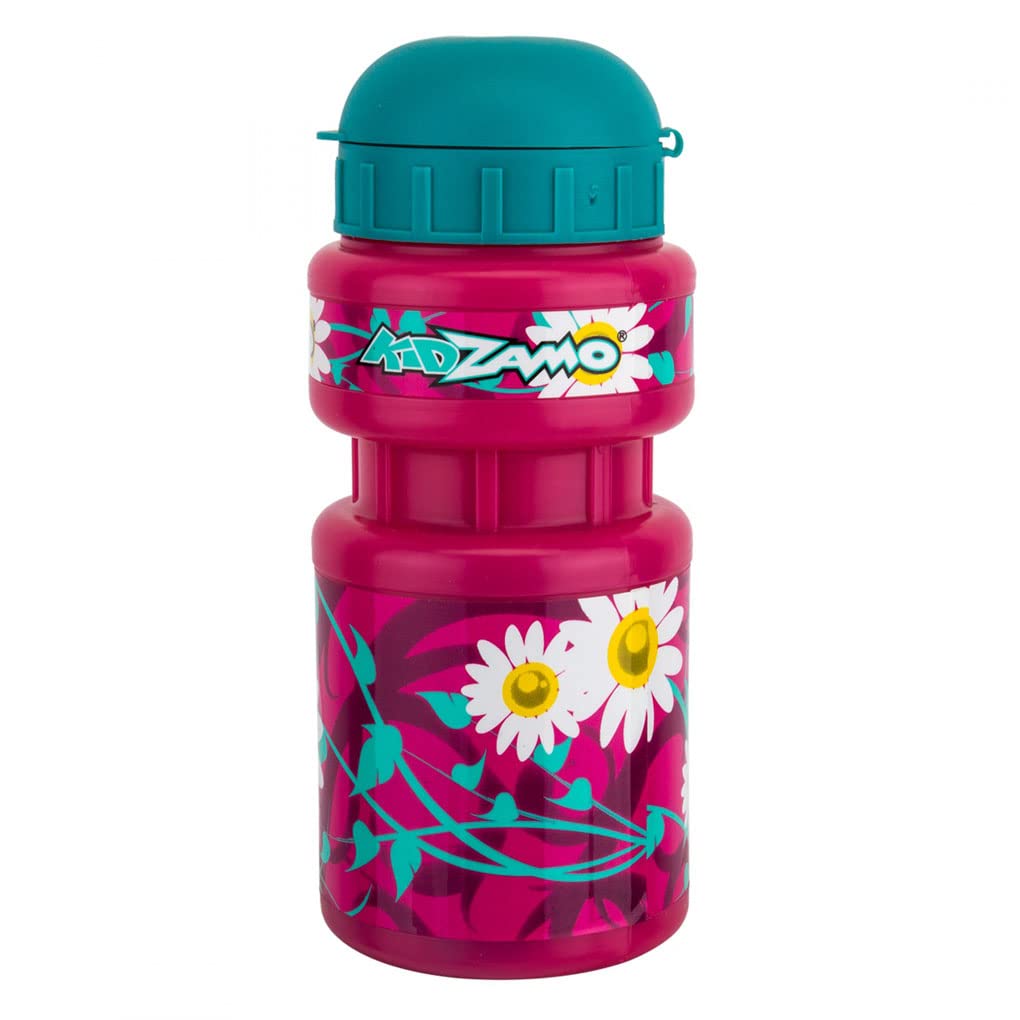 Kidzamo Water Bottle w Cage Daisy Pink