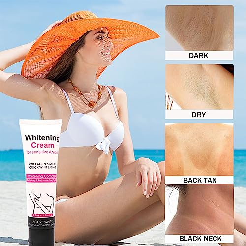 Underarm Whitening Cream, Whitening Cream, Skin Lightening Cream, Armpit Whitening Cream, Skin Whitening Cream for Knees with Vitamin E Cream, Lightening Cream for Knees& Elbows & Leg (Body Cream #1) - Image 4