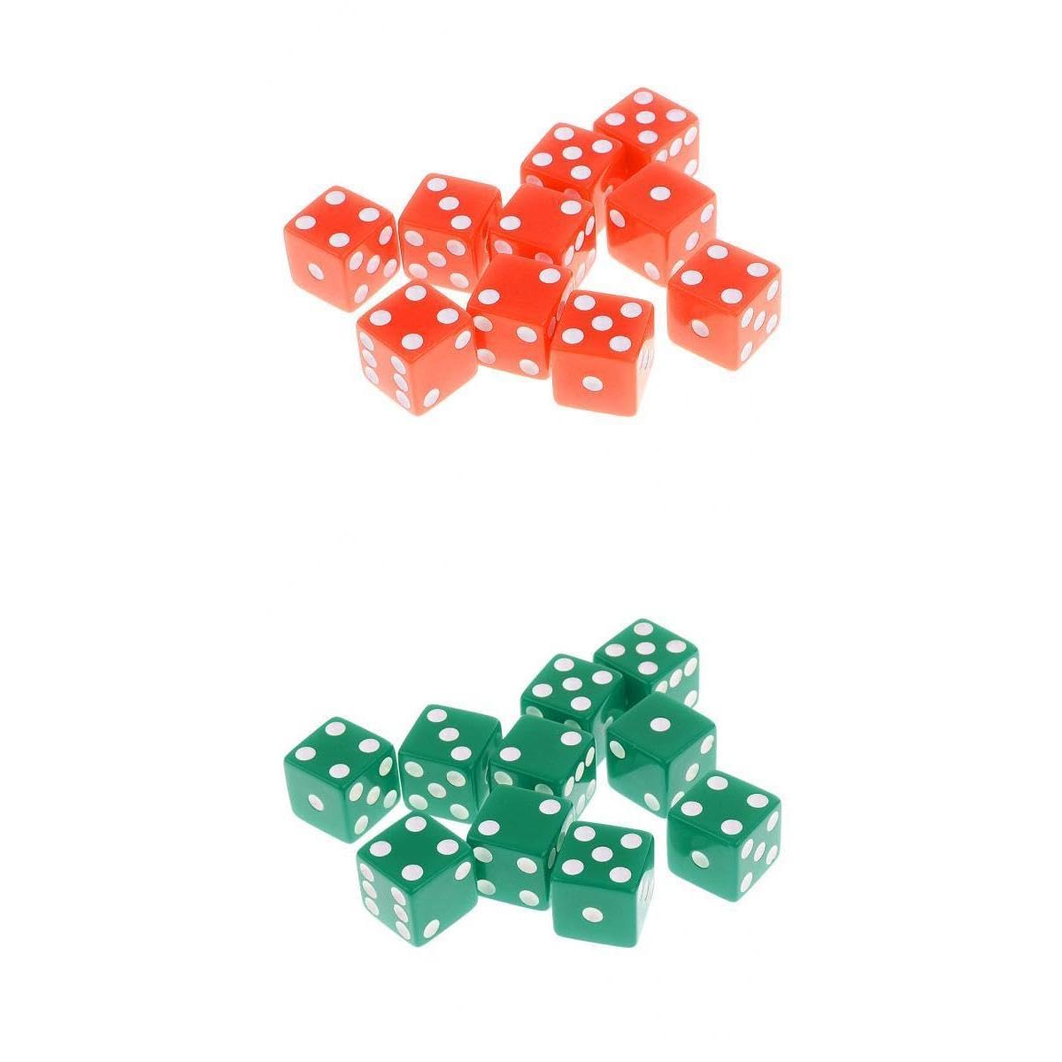 ATORSE Toy 20X 16mm Six Sided D6 White Spot Dice Die for D&D TRPG Party Board Game Toy-Toys & Hobbies-Games-Role Playing Games-Dungeons & Dragons-Accessories & Dice-image-32