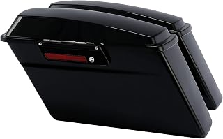 XMT-MOTO Hard Saddlebags Saddle bags for Harley 1994-2013 Touring models road glide, road king, ultra, street glide, electra glide and 1984-2017 Softail models,ALL BLACK
