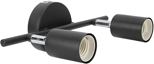 Miniatura 7 de YOUTHINK Modernos accesorios de iluminación de riel, montaje empotrado, soporte de luz de pista de techo con 2 luces giratorias, portalámparas