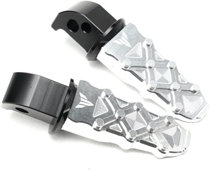 Miniatura 6 de F Motorcycle CNC Rear Foot Pegs Rests Passenger Footrests for Yamaha MT03 MT07 MT09 MT10 MT25 for Tracer MT 07 MT 09 Y (Color  Black)