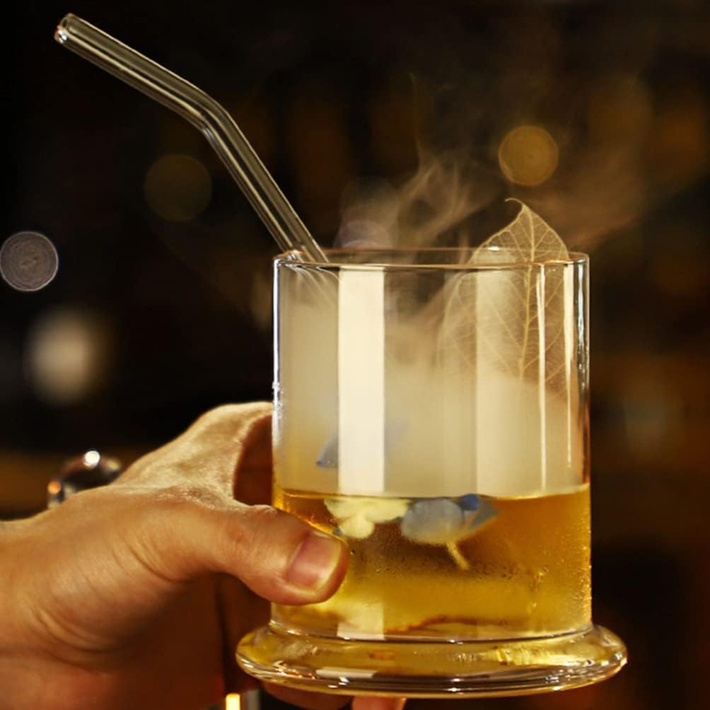 Zerodeko Glass Dome Glass Dome Cocktail es with Cloche Drinking es Beverage Goblet Coupe Smoker Cover for Home Bar Party Cloche