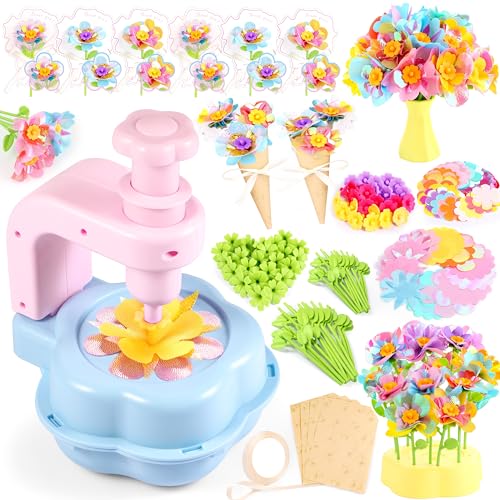 Kids Crafts, Arts and Crafts for Kids 4-6, Craft Kits, Frozen Toys, Fabric Flower Bouquets Toys, 6 Year Old Girl Birthday Gift, 8 Year Old Girl Birthday Gift, Christmas Gifts Halloween Crafts - Image 8