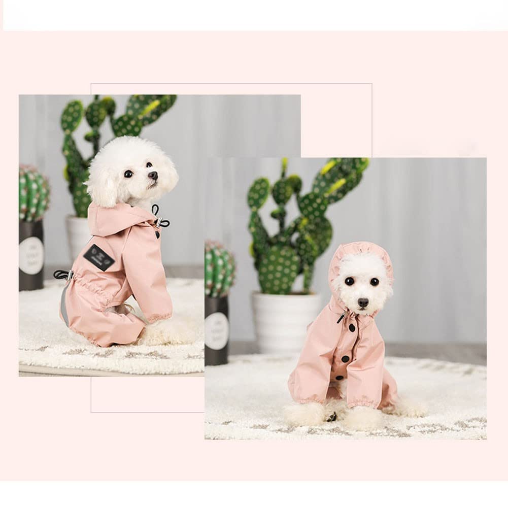 Manteaux imperméables pour Chiens Imperméable pour Chien avec Capuche, imperméable léger pour Chien, imperméable réglable pour Chien, Bande réfléchissante(Color:1,Size:XXL)