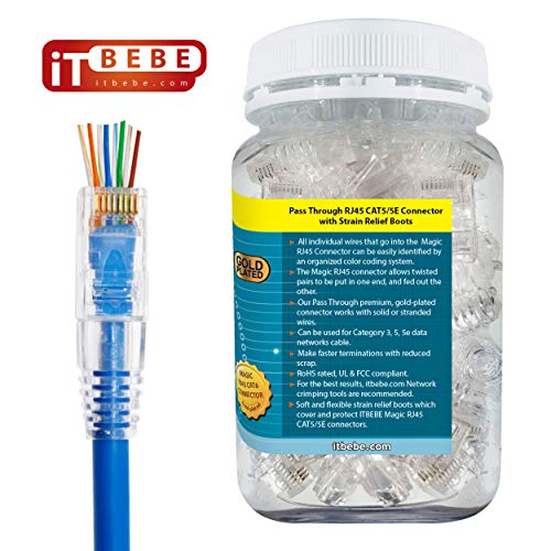 Conector RJ45 Cat6 bañado en oro para mejorar el streaming y juego online en casa 3