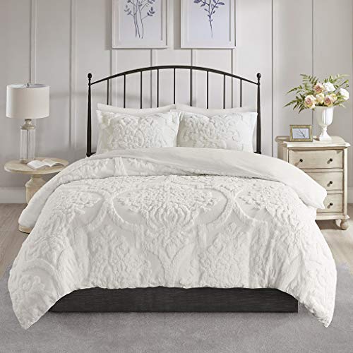 Madison Park MP12-6207 Tufted Chenille 100% Cotton Duvet Modern Luxe All Season Comforter Cover Bed Set thumb #4