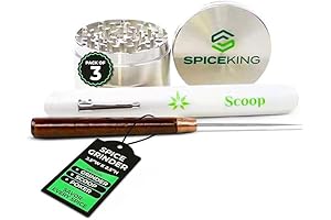 3PCS Grinder Bundle with Spice Grinder, Scoop, Poker/Herb Grinder