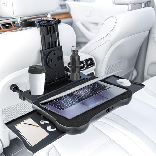 Mtsooning Auto Rücksitztisch - Faltbar Mit Getränkehalter & Handyhalter