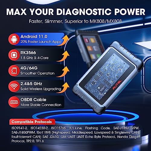 Autel Scanner Maxicom Mk808S: 2024 Bidirectional Tool As Mk808Bt Pro Mx808S M808Z thumb #6
