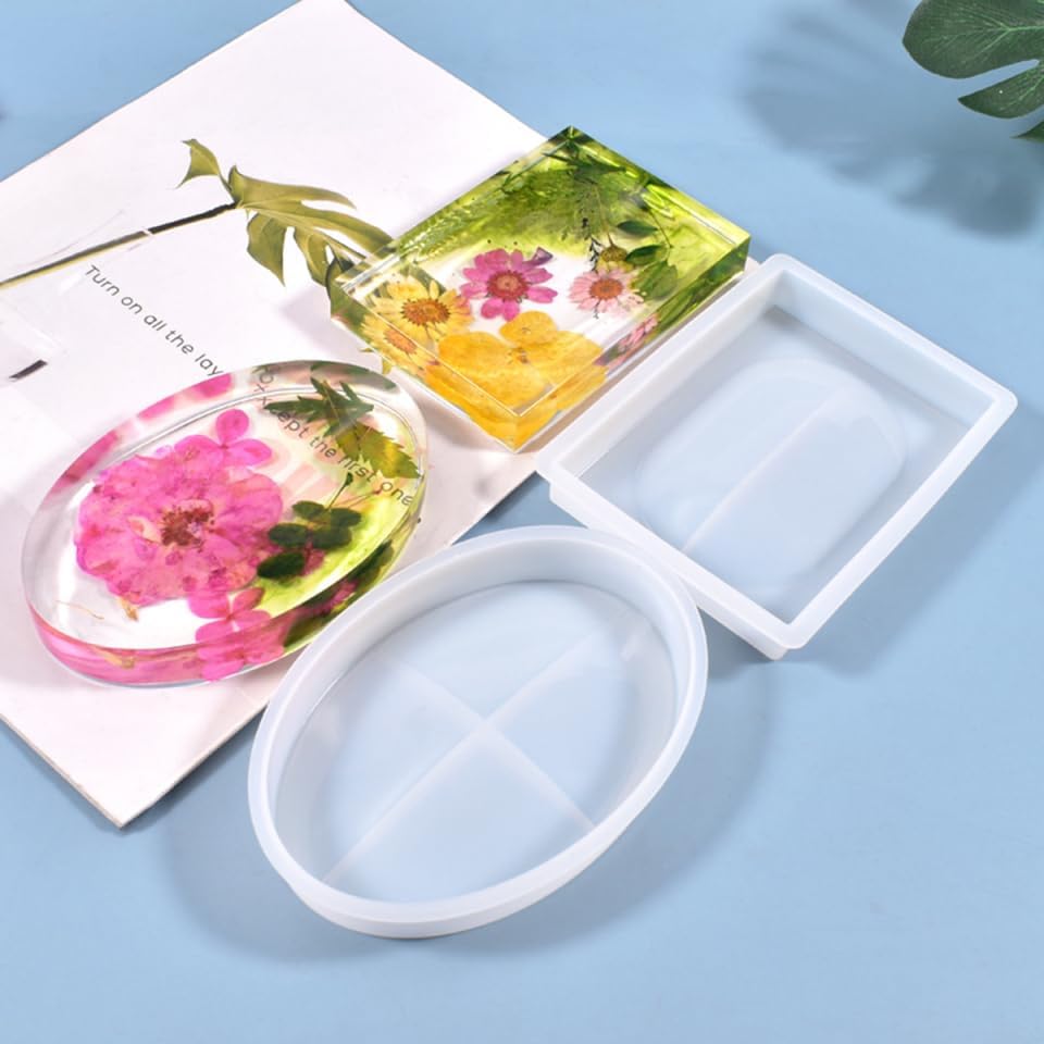 Miniatura 2 de ARTIBETTER Resina 2 unids Jabonera Resina Silicona Jabón Titular Esponja Depurador Anillo Plato Bandeja de Joyería Epoxi Casting Posavasos