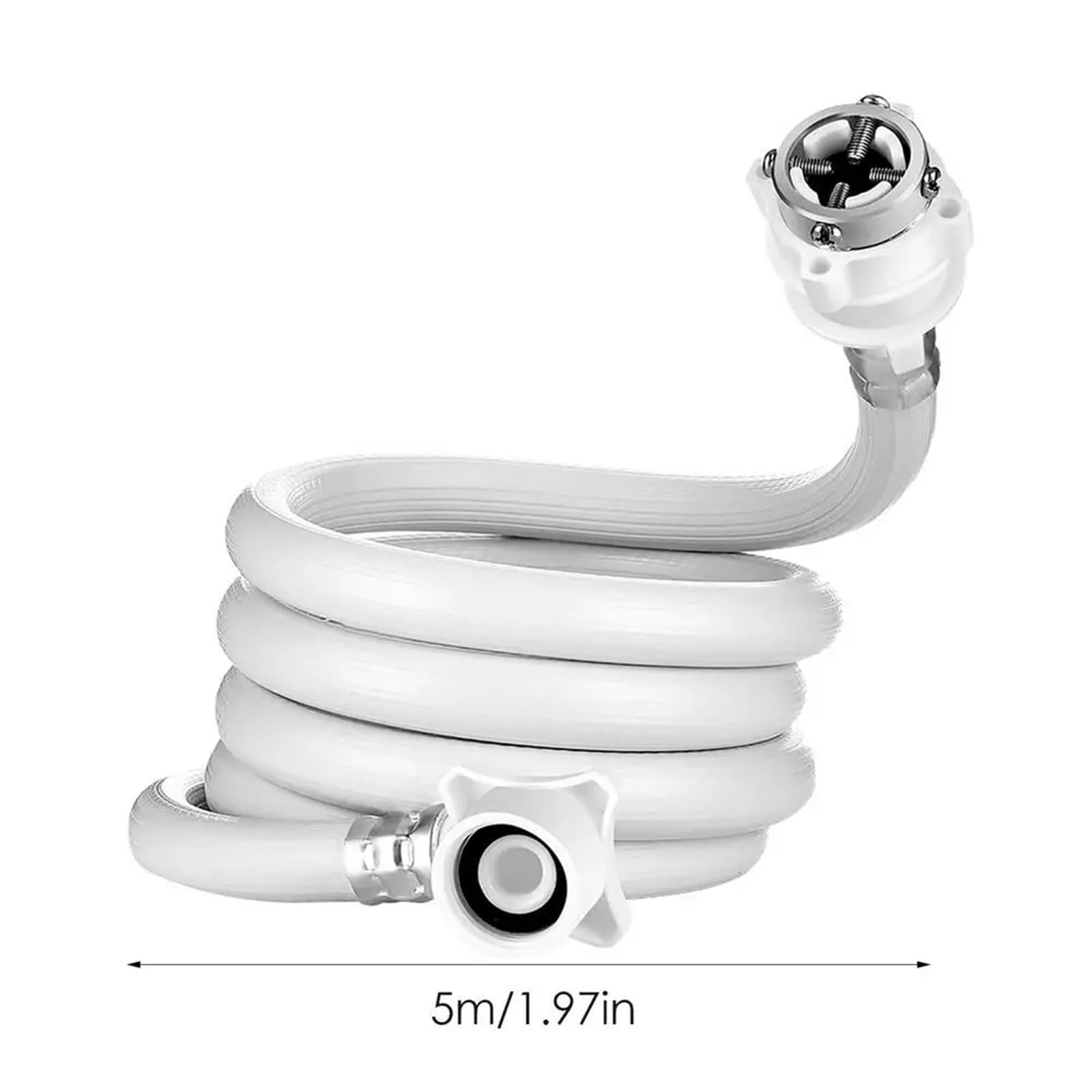 Scarico Lavatrice Tubo di Ingresso dell'Acqua della Lavatrice Tubo della Lavatrice for Il Riempimento dell'Acqua Tubo della Lavatrice Collegamento Ingresso dell'Acqua Portatile E(5metres)
