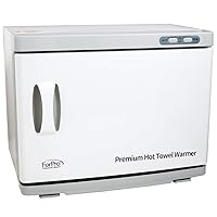 Vista 2 de ForPro Professional Collection - Calentador de toallas calientes de primera calidad, 23L de capacidad extragrande, dos estantes de acero inoxidable