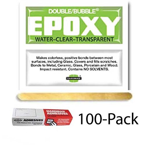 Tools & More Hardman Double Bubble Green Crystal Clear (Clear as Water) Epoxy 100 Packs (#04004) Model: 4004