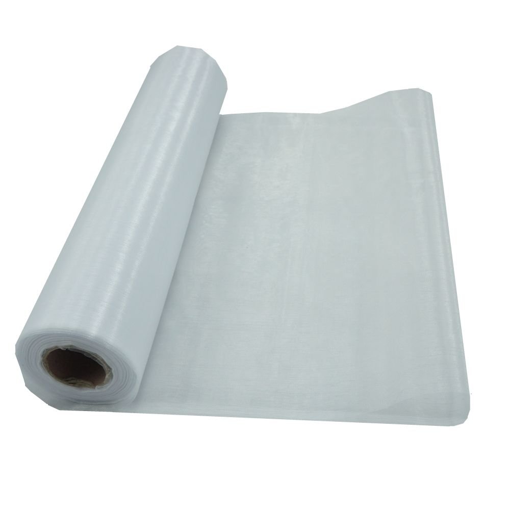 RayLineDo® 50cm X 50M Organza Roll Soft Sash Fabric Wedding Chair Cover Bows Table Runner for Party in White