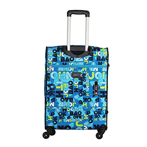 Image of Timus Indigo Spinner Blue 4 Wheel Trolley Suitcase Set of 2 20 inch & 24 inch /55cm & 65cm Expandable Cabin Luggage /Check-in Expandable Luggage Bags with inbuilt Combination Lock /Best Waterproof Bag