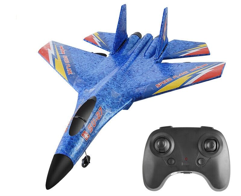 RC Model SU-27 Remote Control Airplane, RC Glider Plane Toy, Gift for Boys and Kids