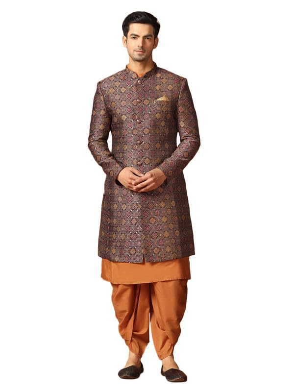 Image of KISAH mens Kurta Sherwani Dhoti Set